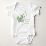 Granddaughter 1st Birthday Butterfly Hugs Baby Bodysuit at Zazzle