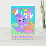 Granddaughter, 1st Birthday Cute Little Monster Card<br><div class="desc">Granddaughter,  1st Birthday Cute Little Monster - Original artwork by Znowflake,  www.colorfulclipart.com</div>