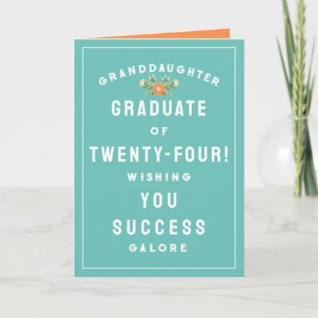 Granddaughter 2024 Graduation Card by ebbies at Zazzle