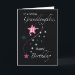 Granddaughter 23rd Birthday Star Inspirational Card<br><div class="desc">Come and join in the celebration of your granddaughter’s 23rd birthday that will be happening soon. To greet her and share with her an inspiring birthday message then you can give her this black and pink card.</div>