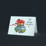 Granddaughter 27th Birthday Car Load of Hearts Card<br><div class="desc">Loads of love from you are headed your granddaughter’s way as you give her this humorous card for her 27th birthday. She will not only be surprised to get this but also she will find herself with a big smile on her face.</div>