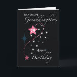Granddaughter 29th Birthday Star Inspirational Card<br><div class="desc">Bring inspiration to your granddaughter with this card that is meant to greet her a happy 29th birthday. She will be surprised and will surely fall in love with the message that this black and pink card brings for her. So what are you waiting for? Get her this card now!...</div>