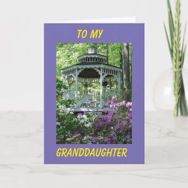 "GRANDDAUGHTER" A DAY TO CELEBRATE BIRTHDAY CARD (Front)