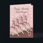 Granddaughter age 6, a ballerina birthday card<br><div class="desc">A beautiful ballerina dancing on a birthday card for a Granddaughter</div>