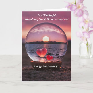 Granddaughter and Grandson in Law Anniversary Card