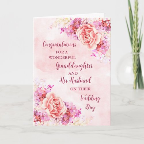 Granddaughter and Her Husband Congratulations Card