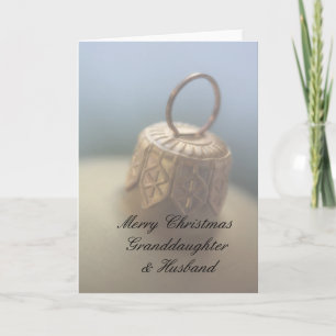 Granddaughter and Husband Merry Christmas card