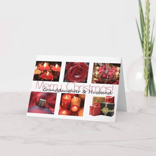 Granddaughter and Husband Merry Christmas card (Front)