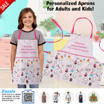 Granddaughter Baking Cooking Cupcakes Birthday Apron<br><div class="desc">👩‍🍳🍰👨‍🍳 Introducing Quirky and Personalized Aprons on Zazzle - Enhance Your Culinary Journey! 🍳🧁👩‍🍳 Prepare to elevate your cooking, baking, and creative experiences in the kitchen with our delightful selection of personalized aprons available on Zazzle! Whether you're an adult looking to infuse some style into your culinary endeavors, a young...</div>