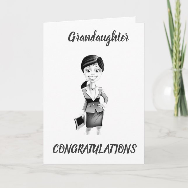 *GRANDDAUGHTER* BECOMES LAWYER SO PROUD CARD (Front)