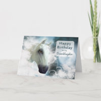 Granddaughter birthday, Arabian Horse