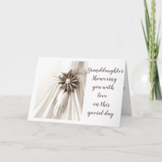 **GRANDDAUGHTER** BRIDAL SHOWER - LOVE TO YOU INVITATION