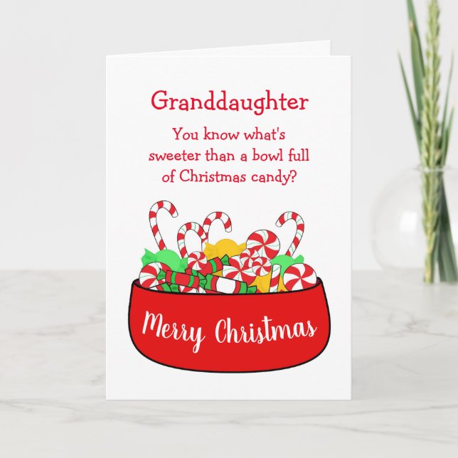 Granddaughter Christmas Card (Front)