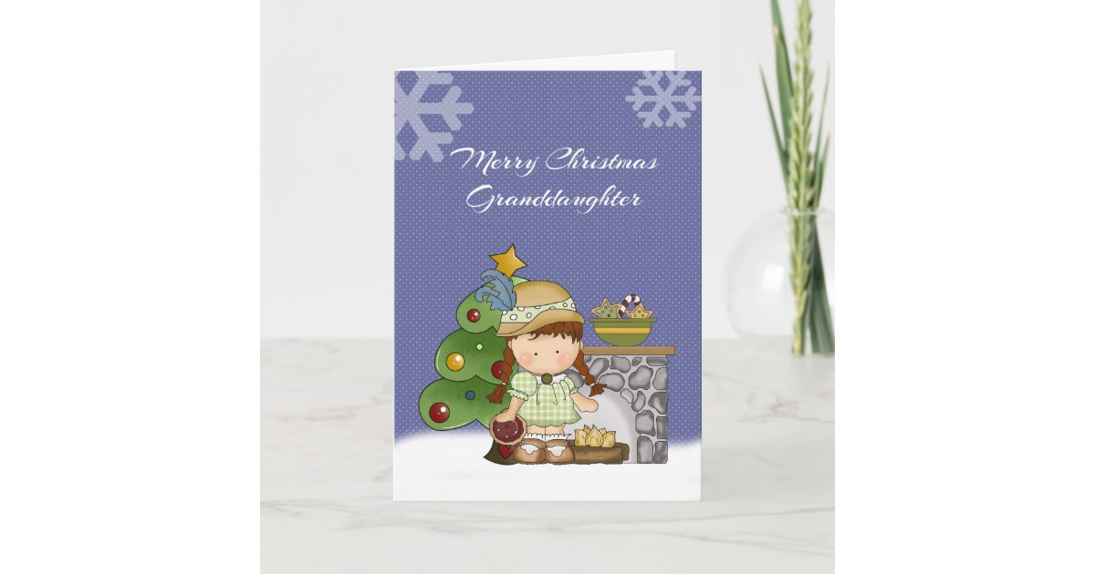 Granddaughter Christmas Holiday Card | Zazzle