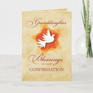 Granddaughter, Confirmation Congratulations Dove Card