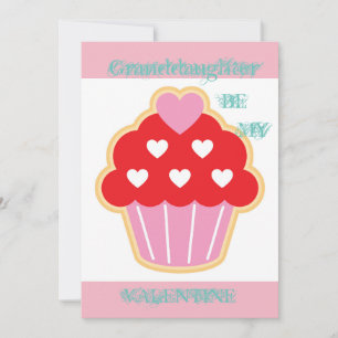 Granddaughter Cupcake Valentine Card
