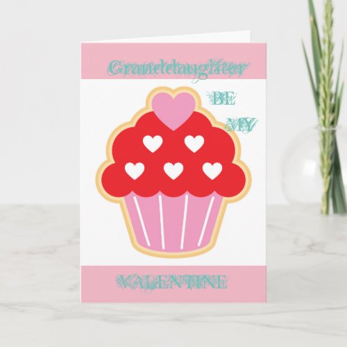 Granddaughter Cupcake Valentine Card