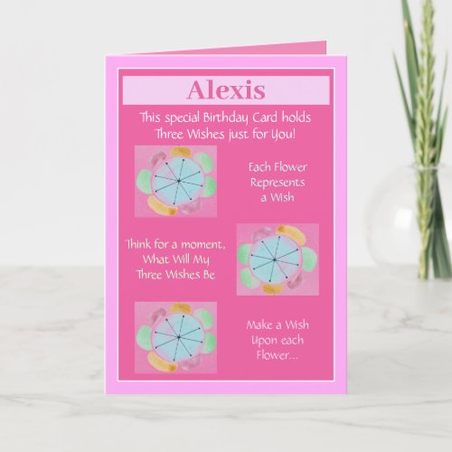Granddaughter Cute Personalized Birthday Card