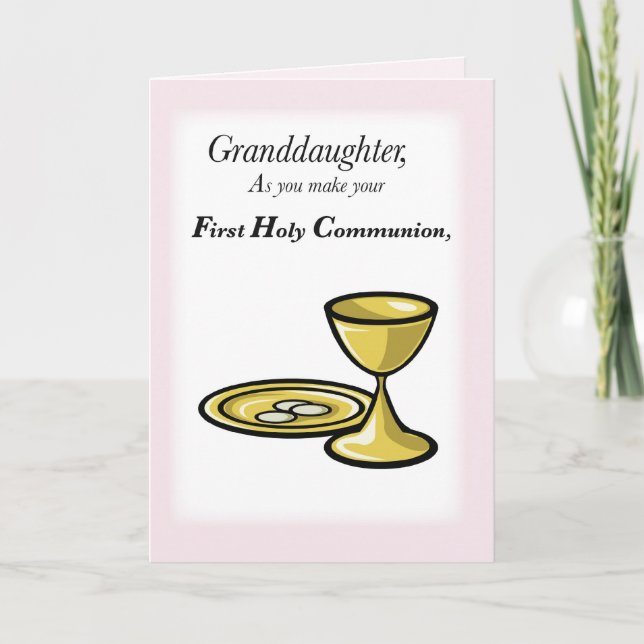 Granddaughter First Communion Card (Front)