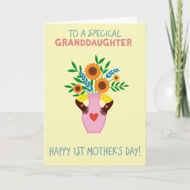 Granddaughter First Mothers Day Card (Front)