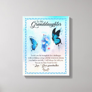 Granddaughter Gift Love Grandmother Family Group Canvas Print