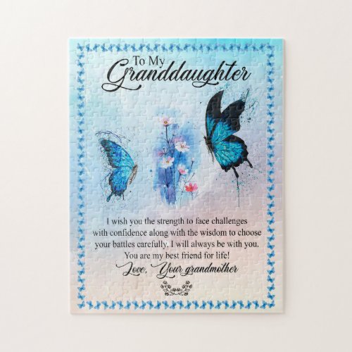 Granddaughter Gift  Love Grandmother Family Group Jigsaw Puzzle