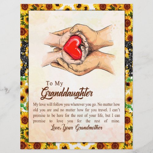Granddaughter Gift  Love Grandmother Family Group Letterhead