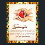 Granddaughter Gift | Love Grandmother Family Group Photo Print<br><div class="desc">Granddaughter Gifts | To My Granddaughter Matching Family Group Love From Granddaughter</div>