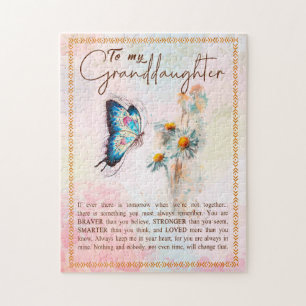 Granddaughter Gifts From Grandpa Grandma Family Jigsaw Puzzle