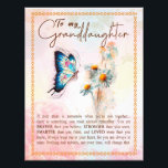 Granddaughter Gifts | From Grandpa Grandma Family Photo Print<br><div class="desc">Granddaughter Gifts | Love From Grandma Grandpa Matching Family Group Butterfly Daisy Flowers Blanket</div>