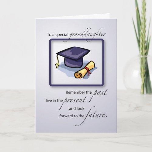 Granddaughter Graduation Congratulations Remember Card
