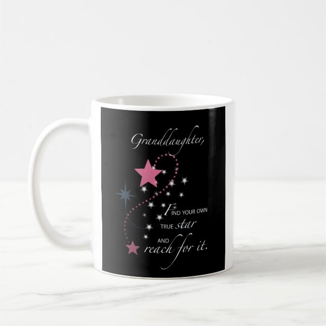 Granddaughter, Graduation Star Congratulations Coffee Mug (Left)