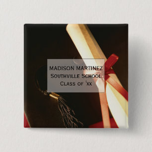 Granddaughter Graduation Wishes, Button