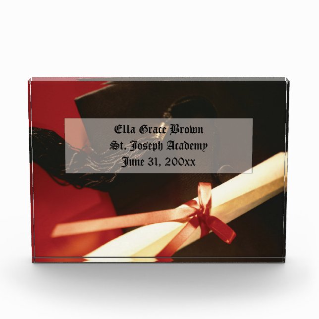 Granddaughter Graduation Wishes, Horizontal Gift (Front)