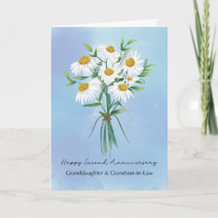 Granddaughter Grandson in Law Second Anniversary Card