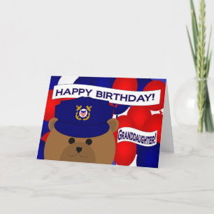Granddaughter - Happy Birthday Coast Guardsman! Card