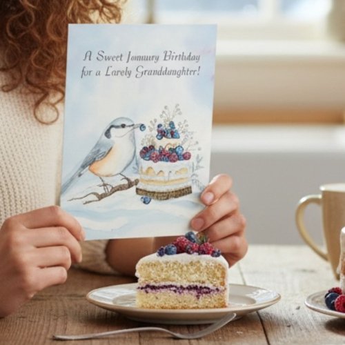 Granddaughter Happy January Birthday Birds
