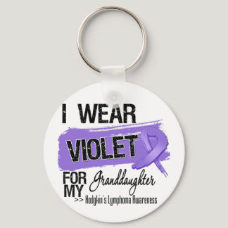 Granddaughter Hodgkins Lymphoma Ribbon Keychain