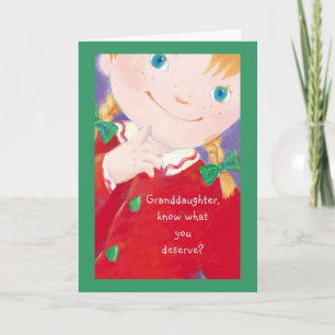 Granddaughter Holiday Card