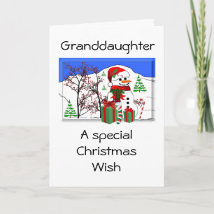 Granddaughter Holiday Card