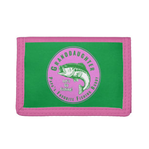 “Granddaughter” Let’s Go Fishing! Trifold Wallet
