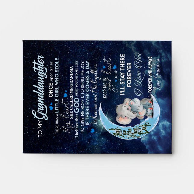 Granddaughter Lovers | Letter To My Granddaughter Envelope (Front)