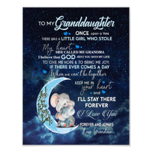 Granddaughter Lovers Letter To My Granddaughter Photo Print