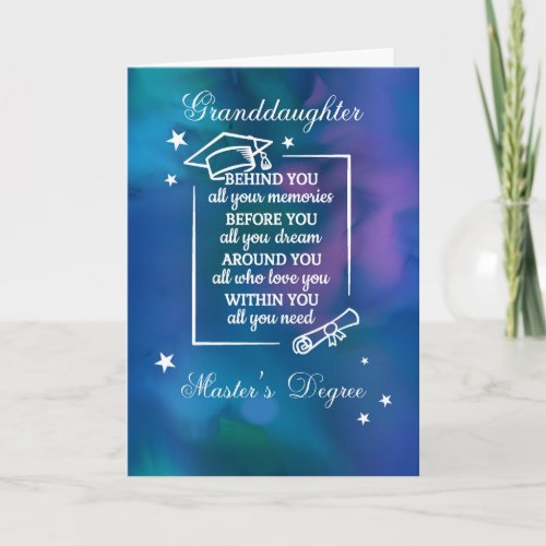 Granddaughter Master’s Degree Graduation Quote