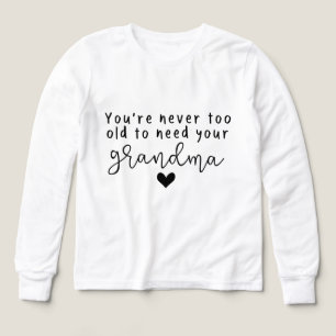 Granddaughter old need Grandma word art Tri-Blend Shirts