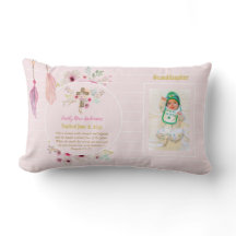 Granddaughter PHOTO Baptism Christening Pink