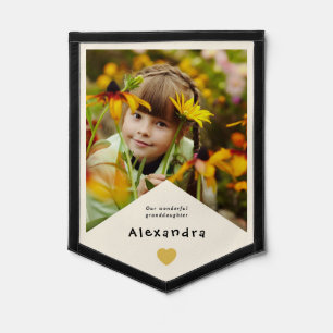 Granddaughter Photo Name Grandparents Keepsake Pennant