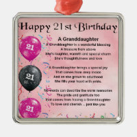 Granddaughter Poem - 21st Birthday
