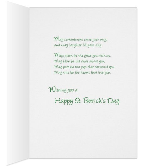 Granddaughter, St. Patrick's Day Hat with Flowers (Inside (Right))