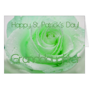 granddaughter St. Patrick's Irish roses Cards